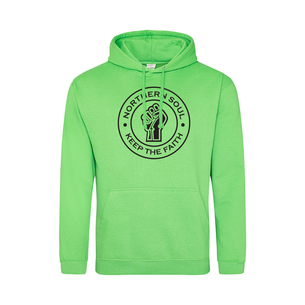 Junior Funky Fist Large Front Print Hoodie - JH001j