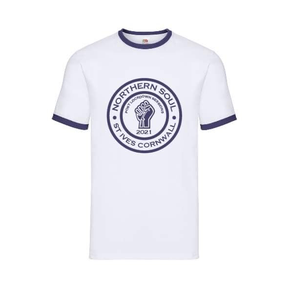Post Lockdown Sessions St Ives 2021 Large Front Print Ringer Tee