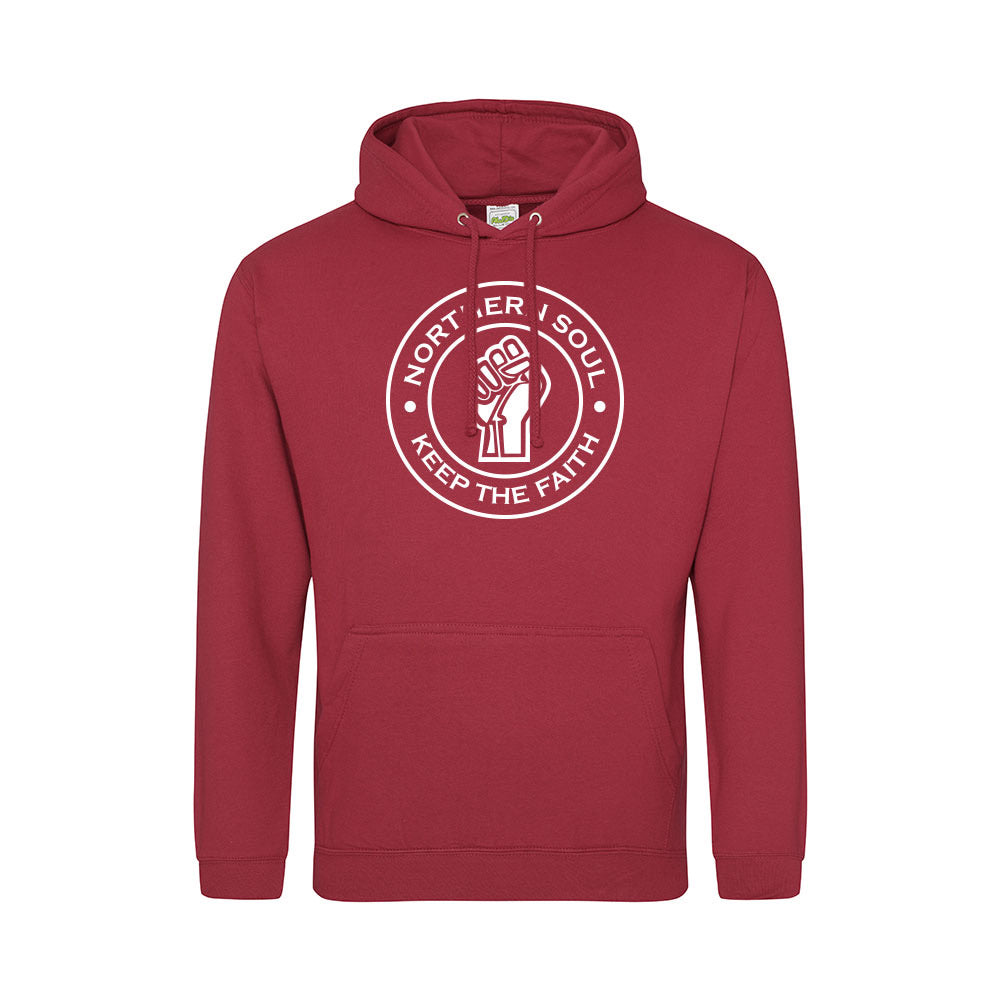 Junior Funky Fist Large Front Print Hoodie - JH001j