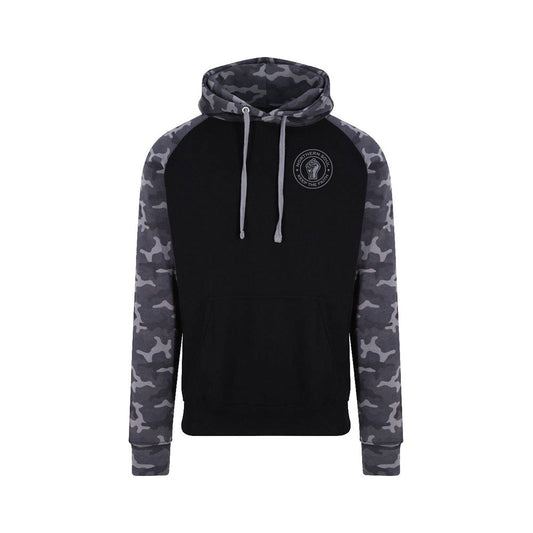 Funky Fist Camouflage Baseball Print Hoodie - JH009