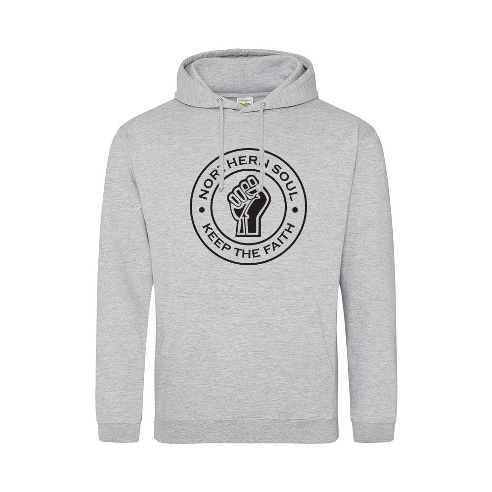 Junior Funky Fist Large Front Print Hoodie - JH001j