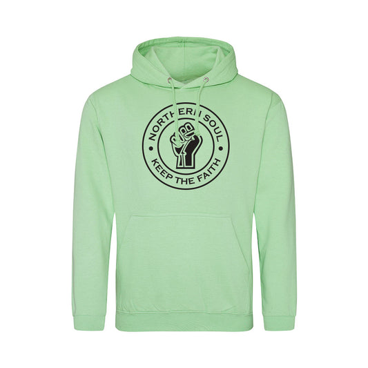 Junior Funky Fist Large Front Print Hoodie - JH001j