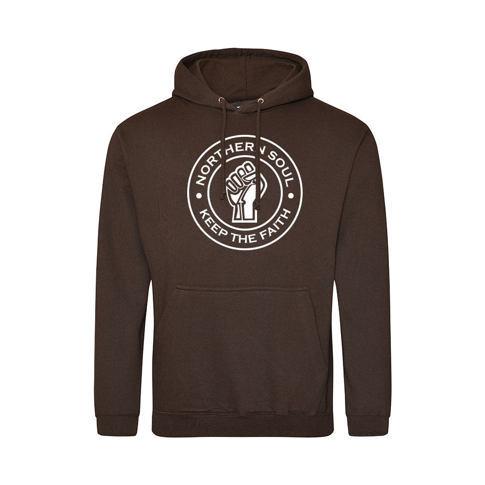 Junior Funky Fist Large Front Print Hoodie - JH001j