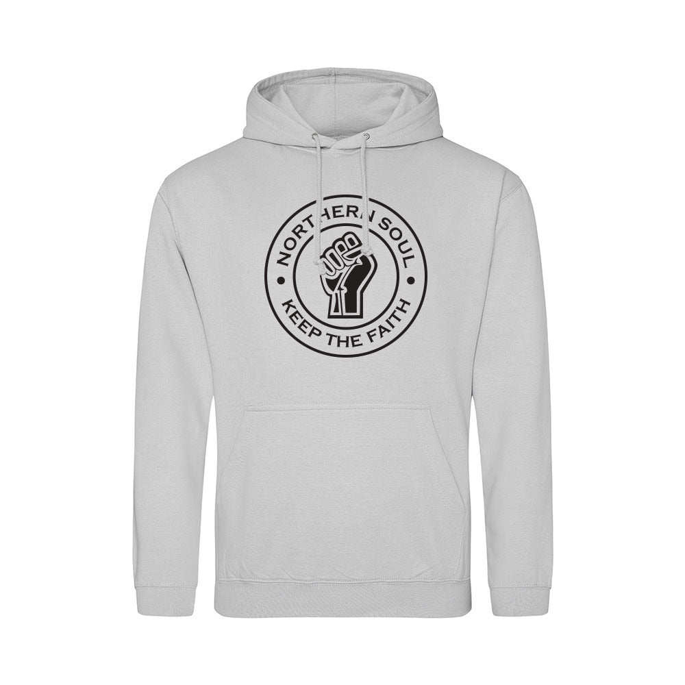 Junior Funky Fist Large Front Print Hoodie - JH001j