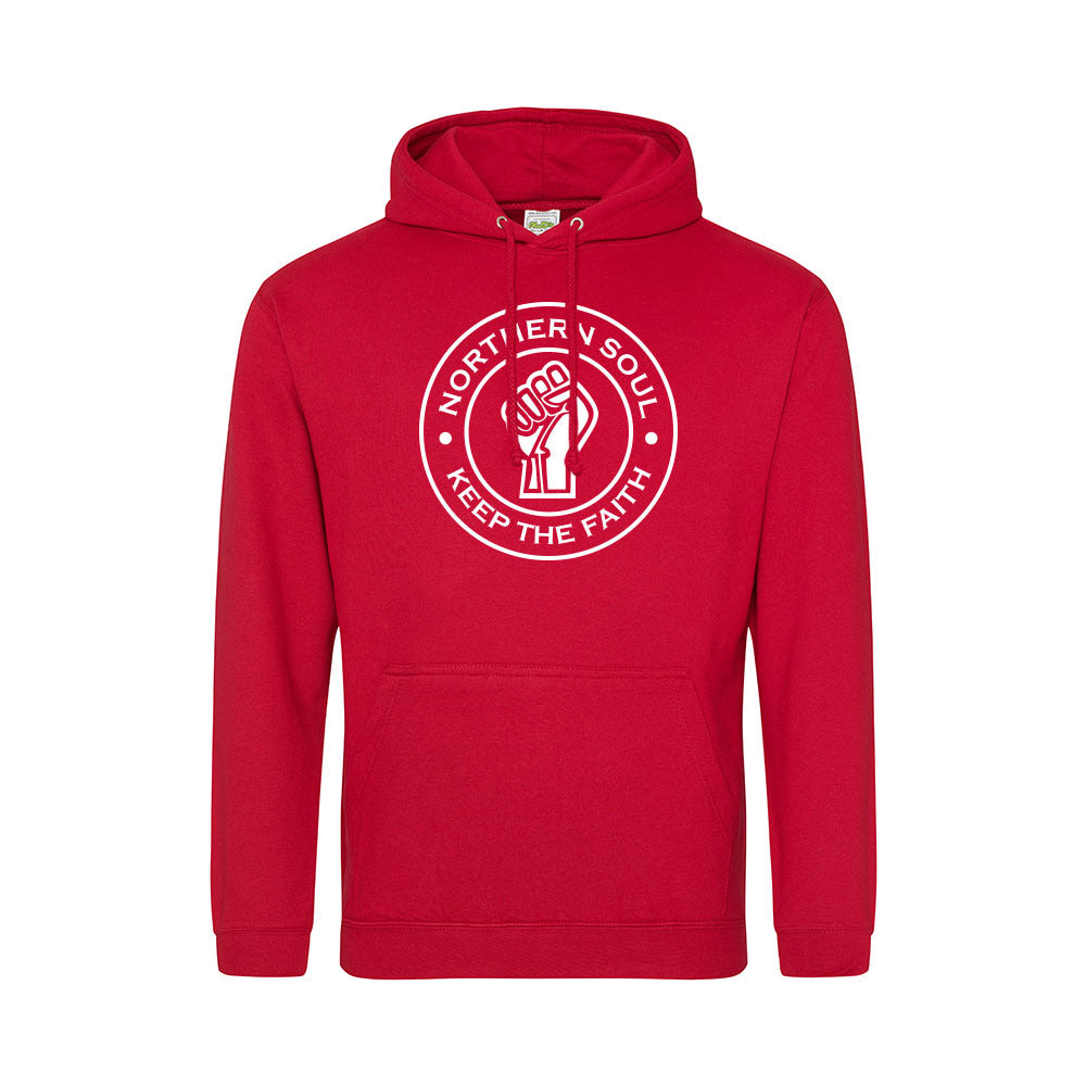 Junior Funky Fist Large Front Print Hoodie - JH001j