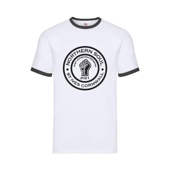 Post Lockdown Sessions St Ives 2021 Large Front Print Ringer Tee