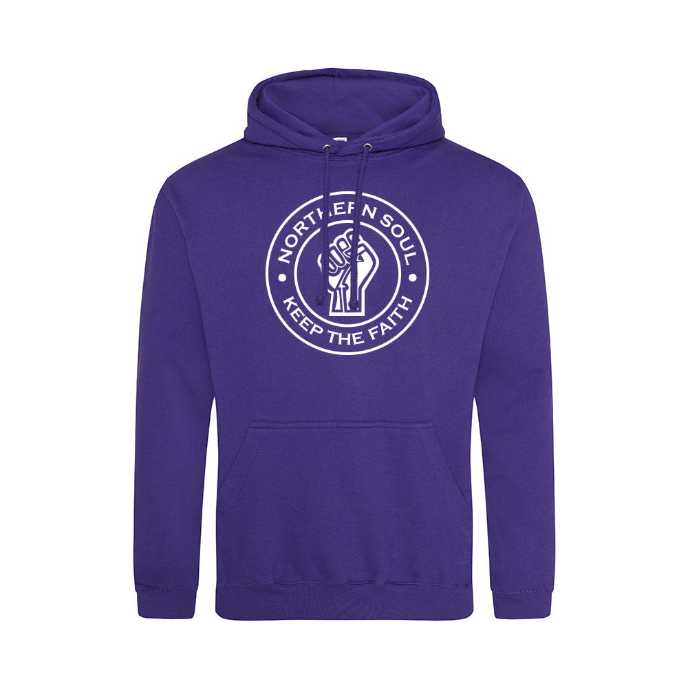 Junior Funky Fist Large Front Print Hoodie - JH001j