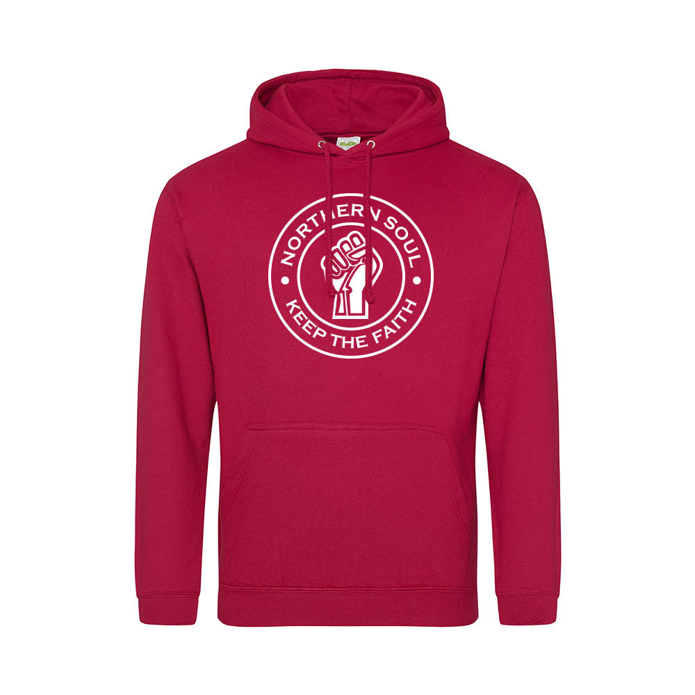 Junior Funky Fist Large Front Print Hoodie - JH001j