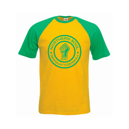 Funky Fist - Newquay Cornwall 2021 baseball tee