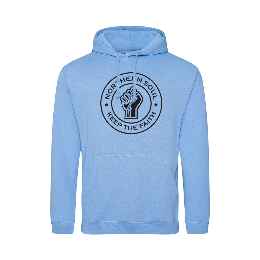 Junior Funky Fist Large Front Print Hoodie - JH001j