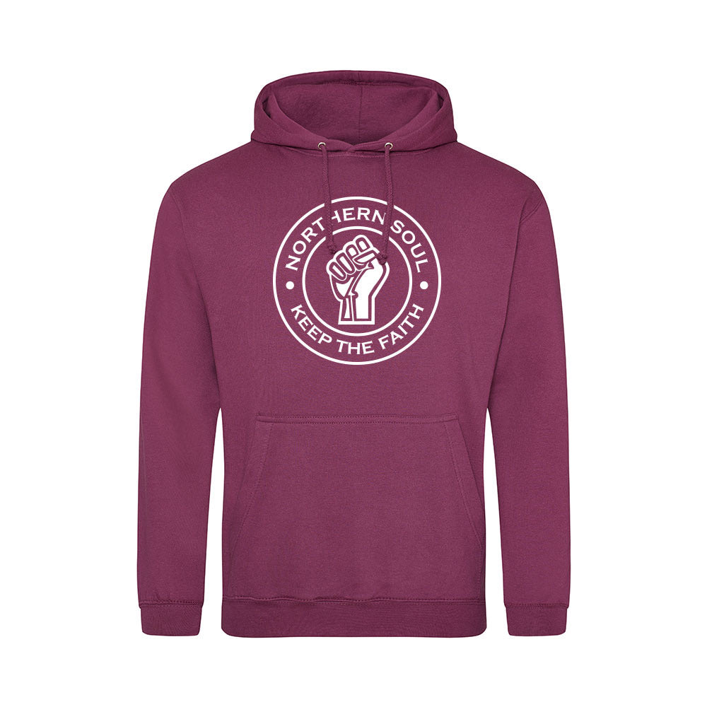 Junior Funky Fist Large Front Print Hoodie - JH001j