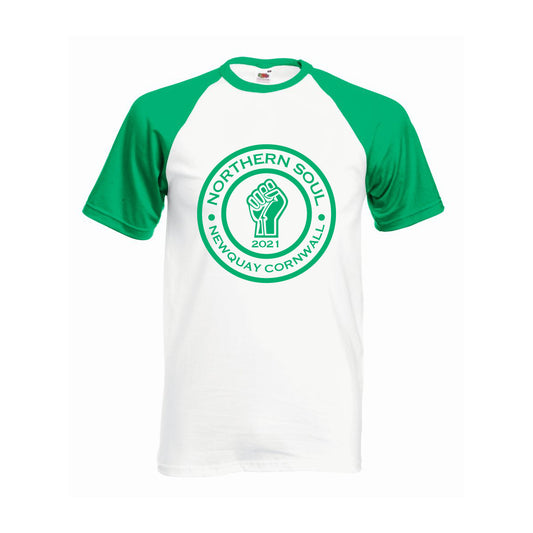 Funky Fist - Newquay Cornwall 2021 baseball tee