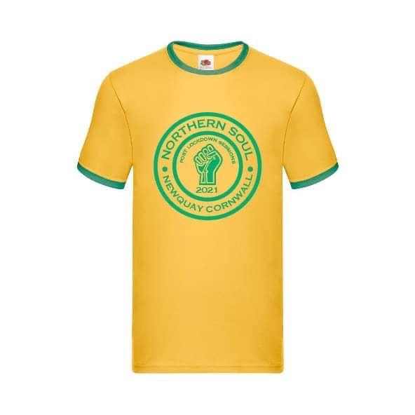 Post Lockdown Sessions Newquay 2021 Large Front Print Ringer Tee