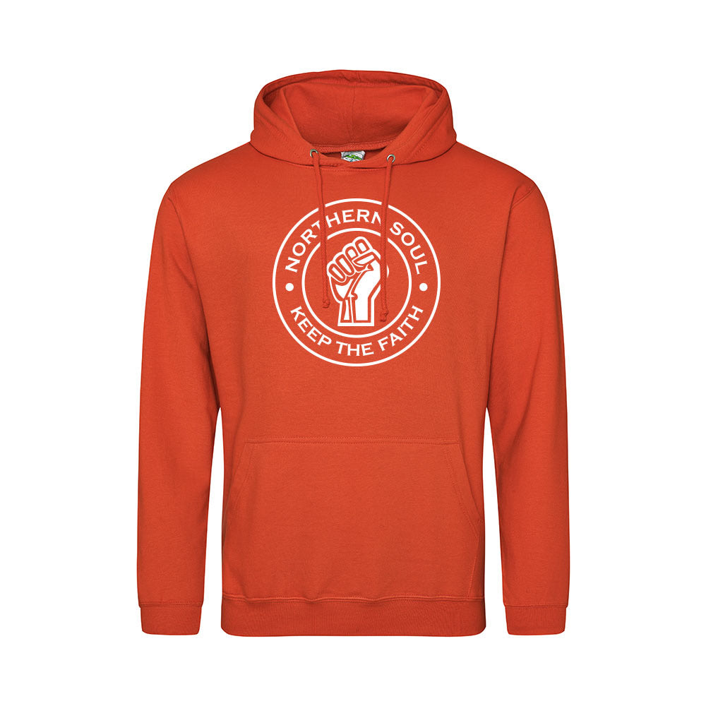 Junior Funky Fist Large Front Print Hoodie - JH001j