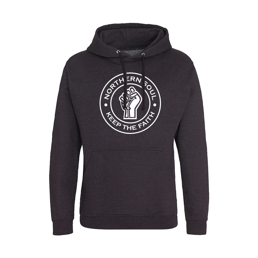 Junior Funky Fist Large Front Print Hoodie - JH001j