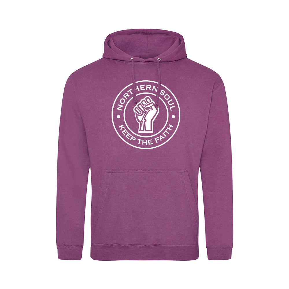 Junior Funky Fist Large Front Print Hoodie - JH001j