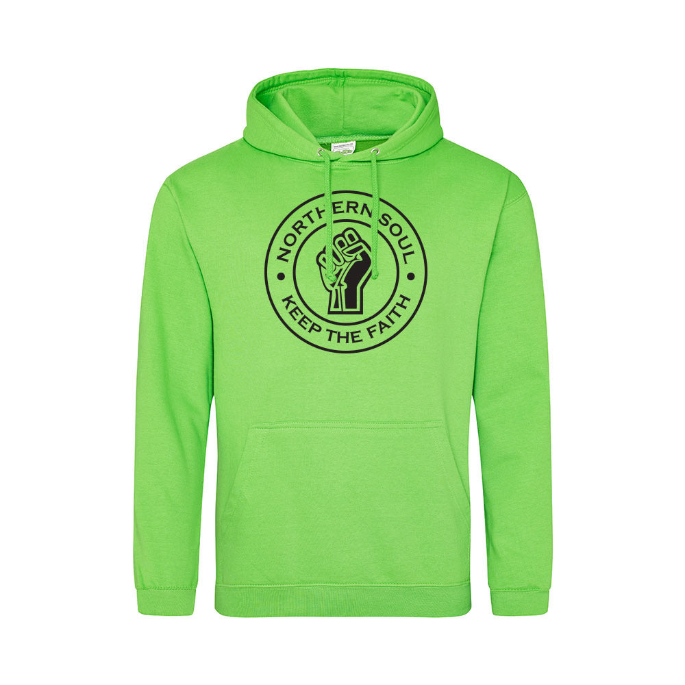 Junior Funky Fist Large Front Print Hoodie - JH001j