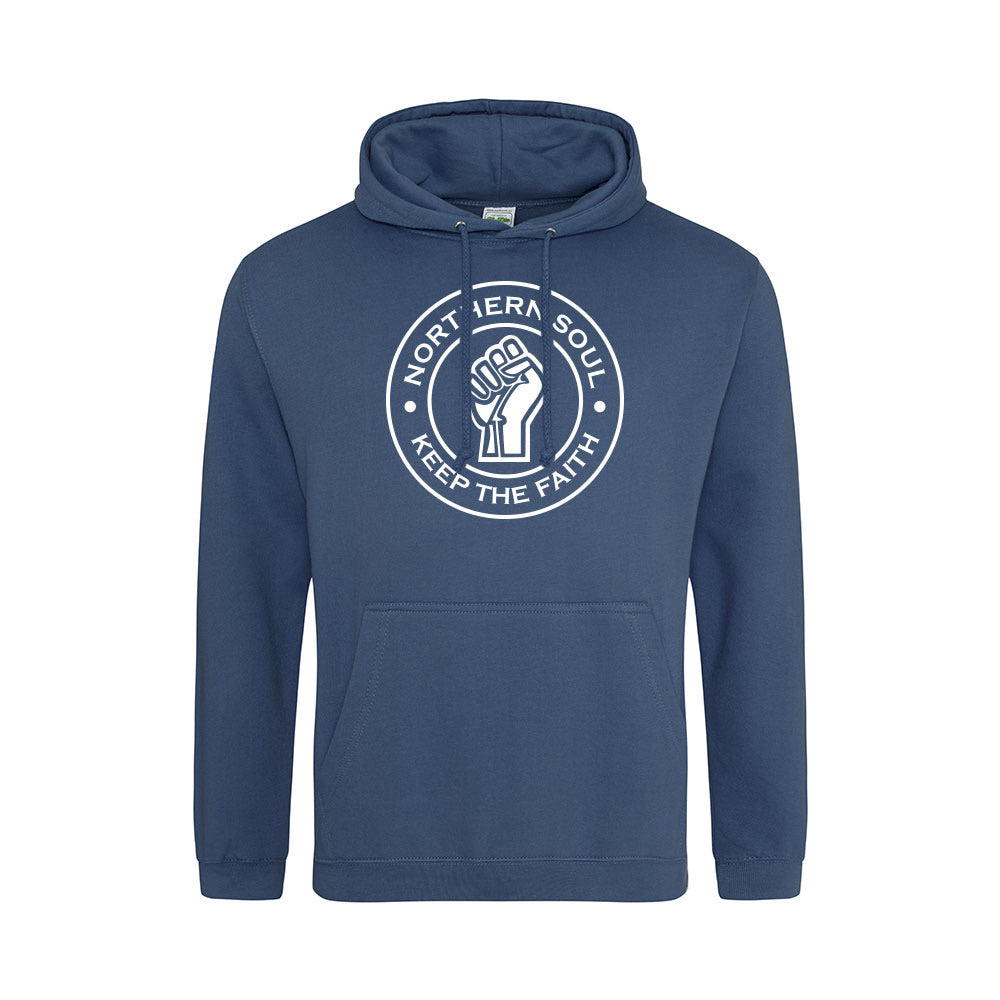 Junior Funky Fist Large Front Print Hoodie - JH001j