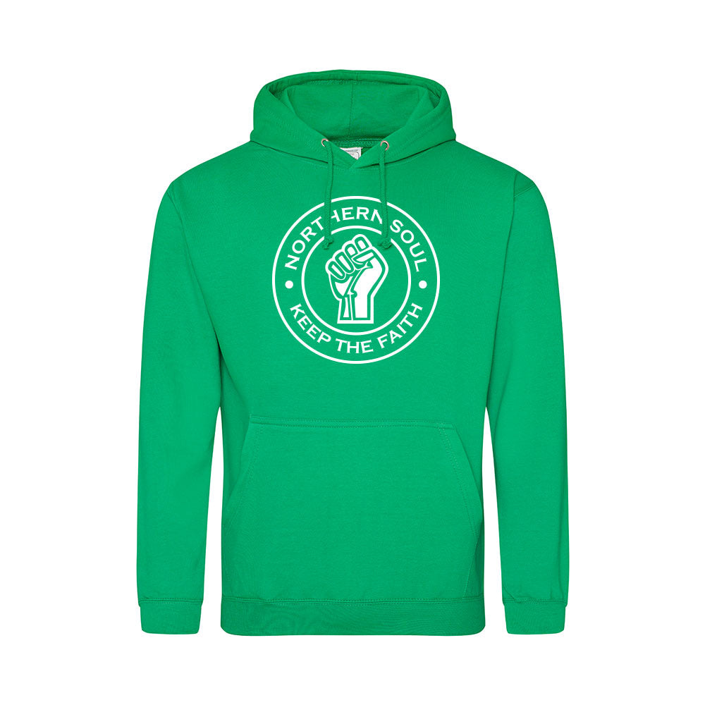 Junior Funky Fist Large Front Print Hoodie - JH001j