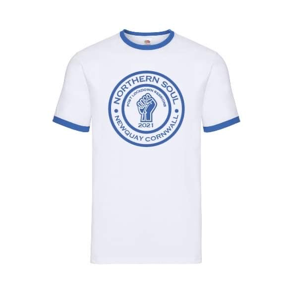 Post Lockdown Sessions Newquay 2021 Large Front Print Ringer Tee