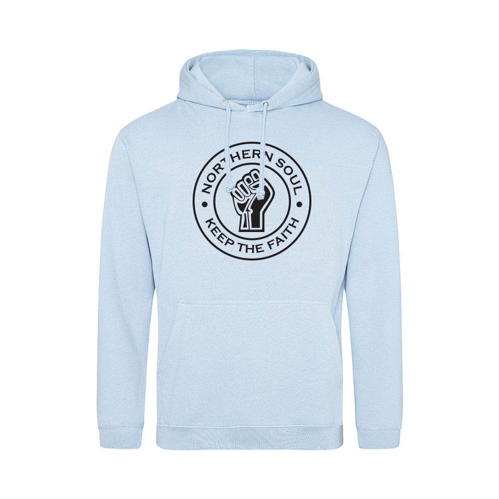 Junior Funky Fist Large Front Print Hoodie - JH001j