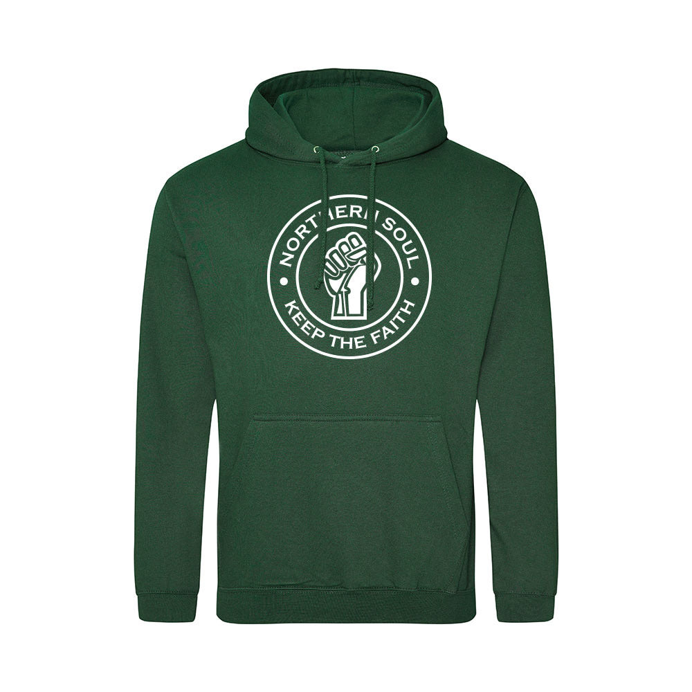 Junior Funky Fist Large Front Print Hoodie - JH001j