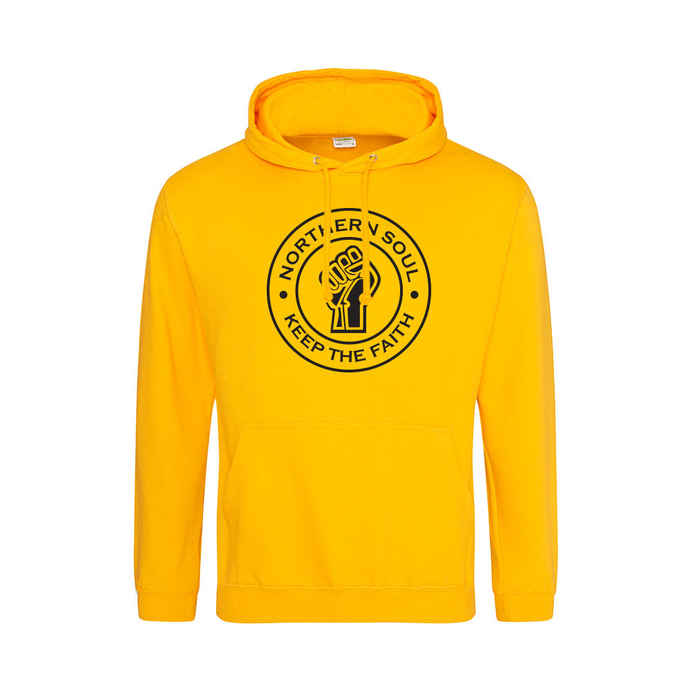 Junior Funky Fist Large Front Print Hoodie - JH001j