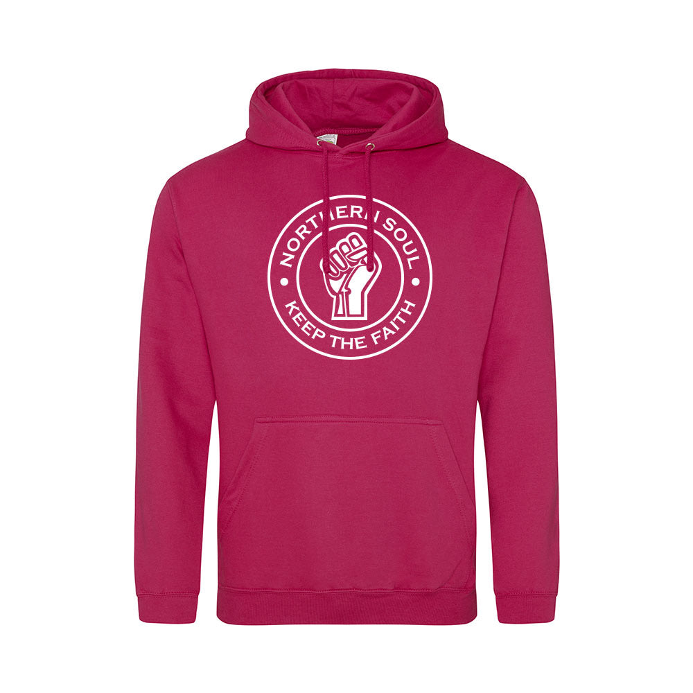 Junior Funky Fist Large Front Print Hoodie - JH001j