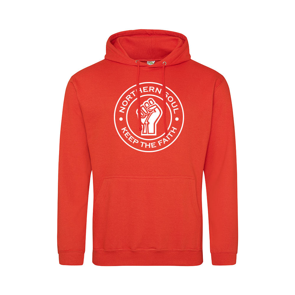 Junior Funky Fist Large Front Print Hoodie - JH001j