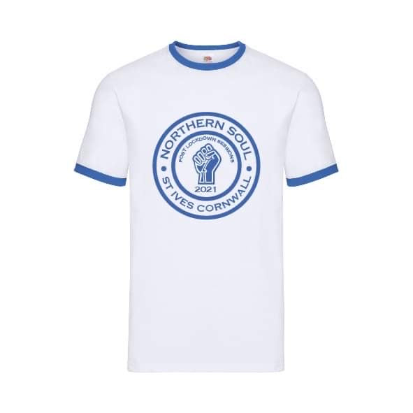 Post Lockdown Sessions St Ives 2021 Large Front Print Ringer Tee