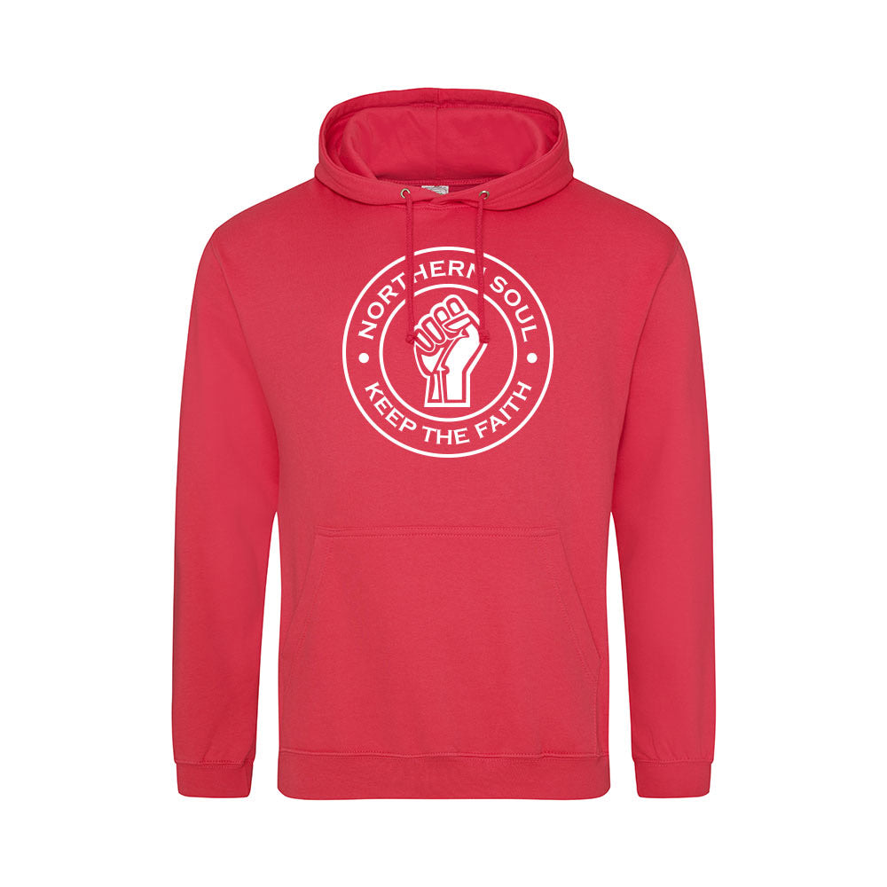 Junior Funky Fist Large Front Print Hoodie - JH001j