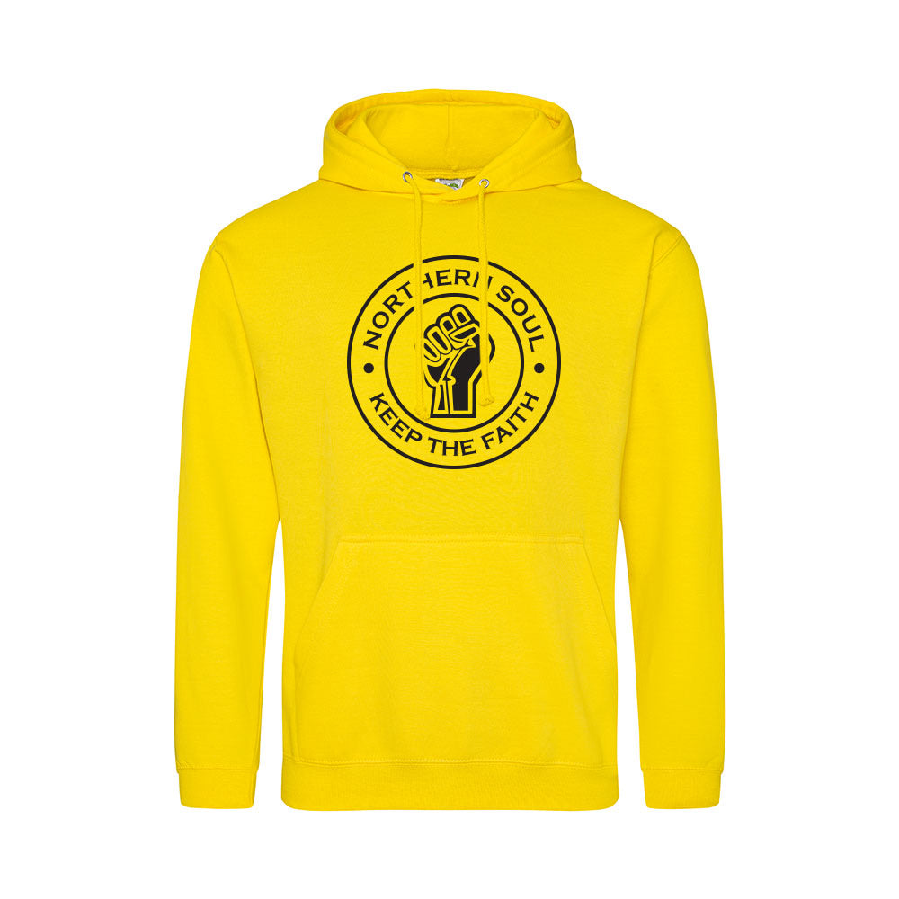 Junior Funky Fist Large Front Print Hoodie - JH001j