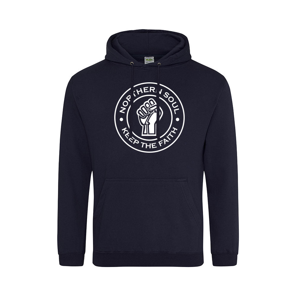 Junior Funky Fist Large Front Print Hoodie - JH001j