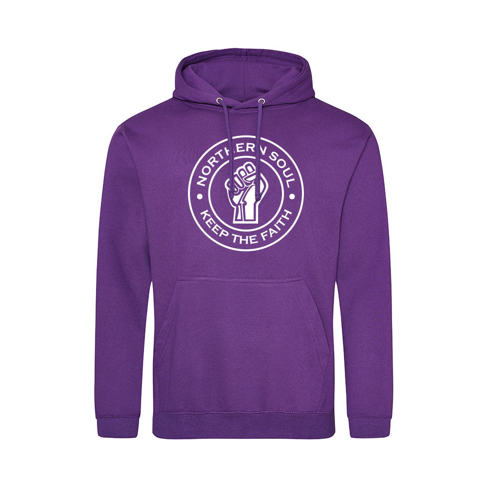 Junior Funky Fist Large Front Print Hoodie - JH001j