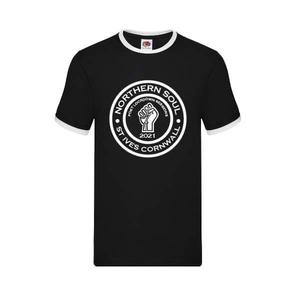 Post Lockdown Sessions St Ives 2021 Large Front Print Ringer Tee