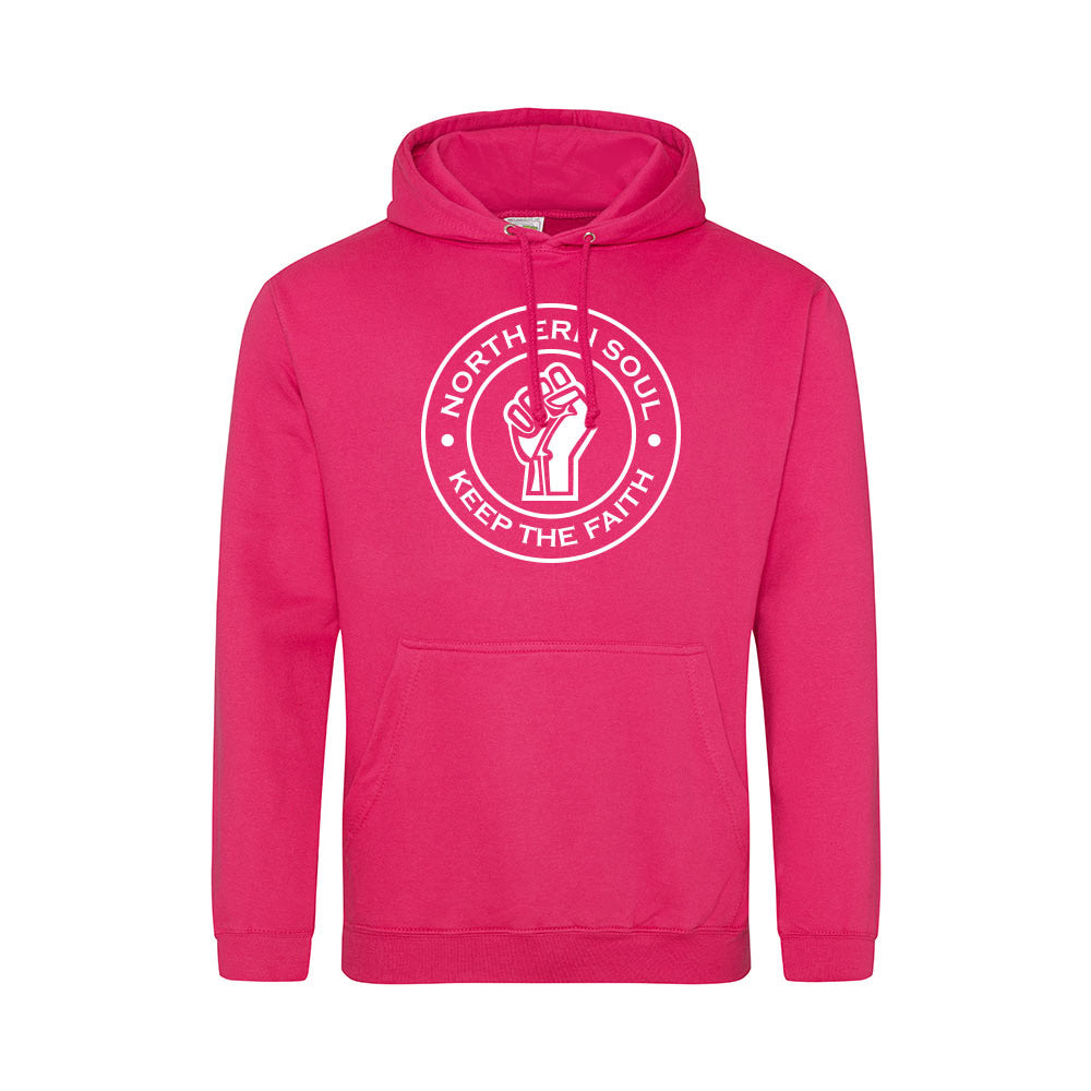 Junior Funky Fist Large Front Print Hoodie - JH001j