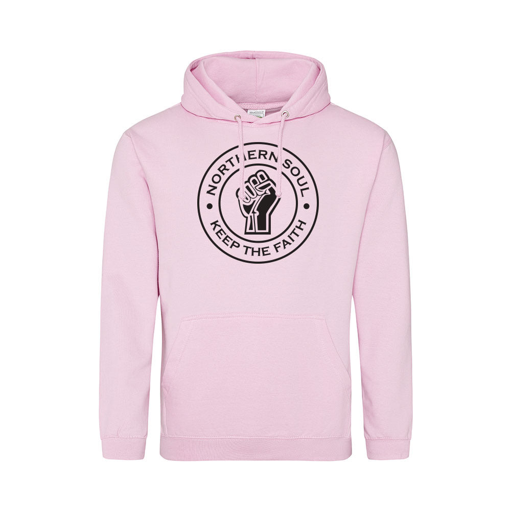 Junior Funky Fist Large Front Print Hoodie - JH001j