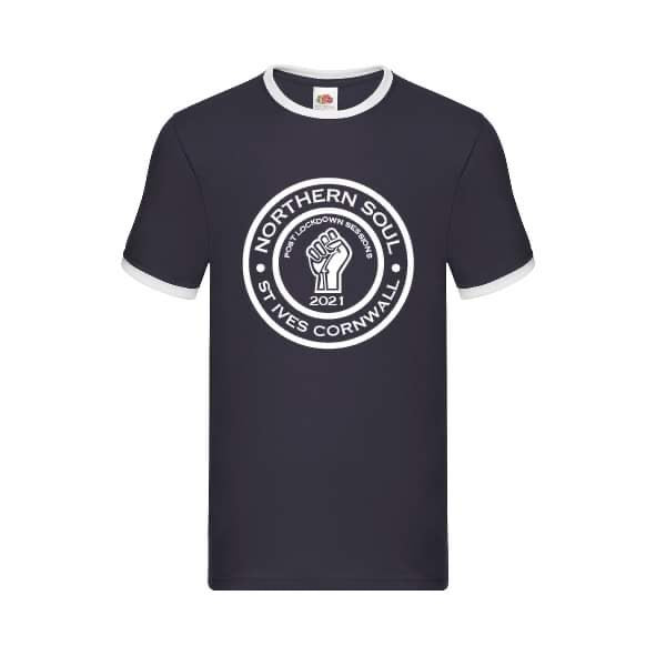 Post Lockdown Sessions St Ives 2021 Large Front Print Ringer Tee