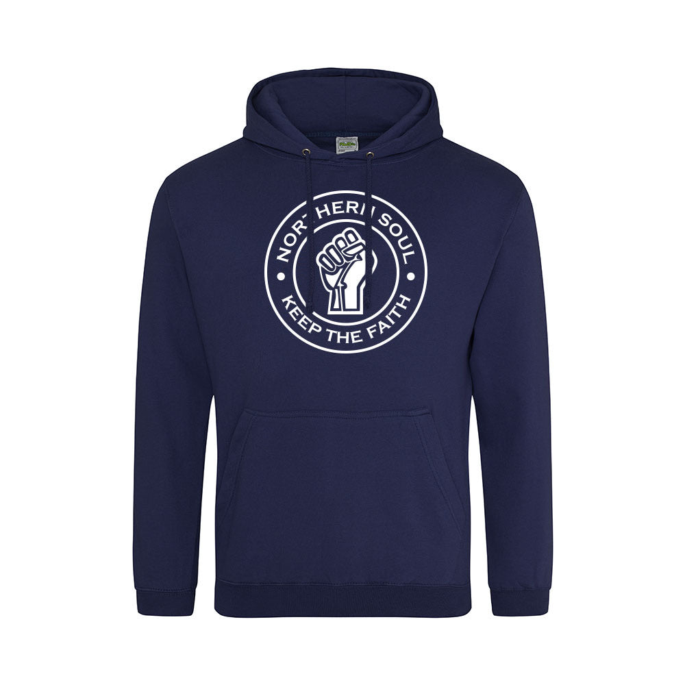 Junior Funky Fist Large Front Print Hoodie - JH001j