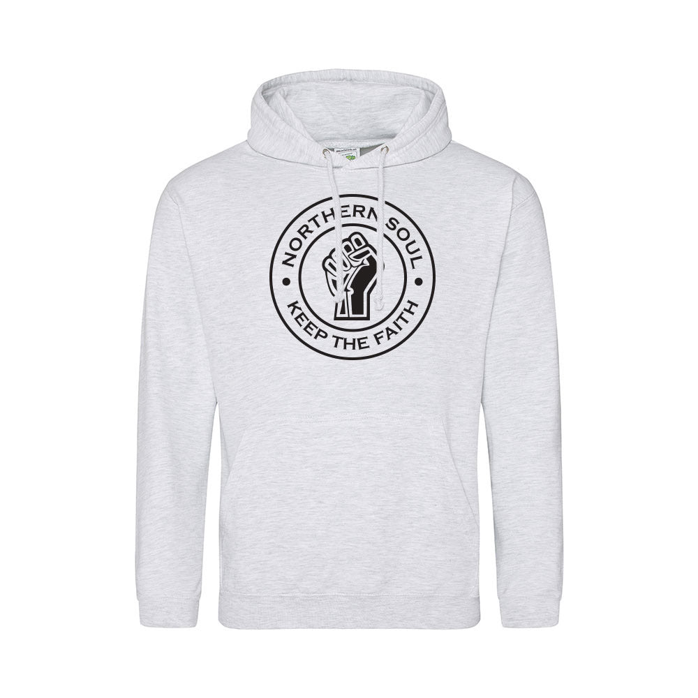 Junior Funky Fist Large Front Print Hoodie - JH001j