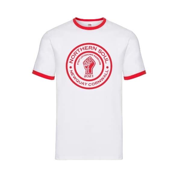 Post Lockdown Sessions Newquay 2021 Large Front Print Ringer Tee