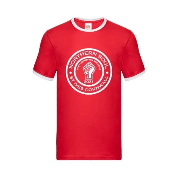 Post Lockdown Sessions St Ives 2021 Large Front Print Ringer Tee