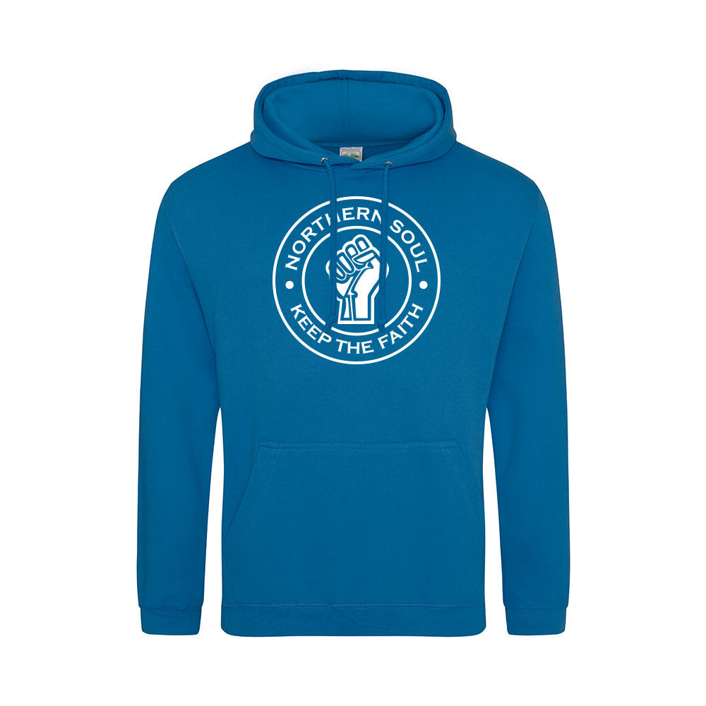 Junior Funky Fist Large Front Print Hoodie - JH001j