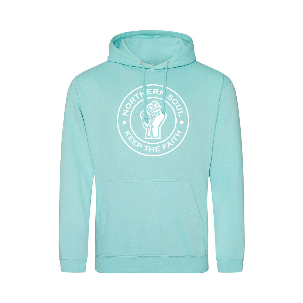 Junior Funky Fist Large Front Print Hoodie - JH001j