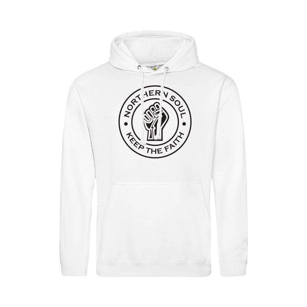 Junior Funky Fist Large Front Print Hoodie - JH001j