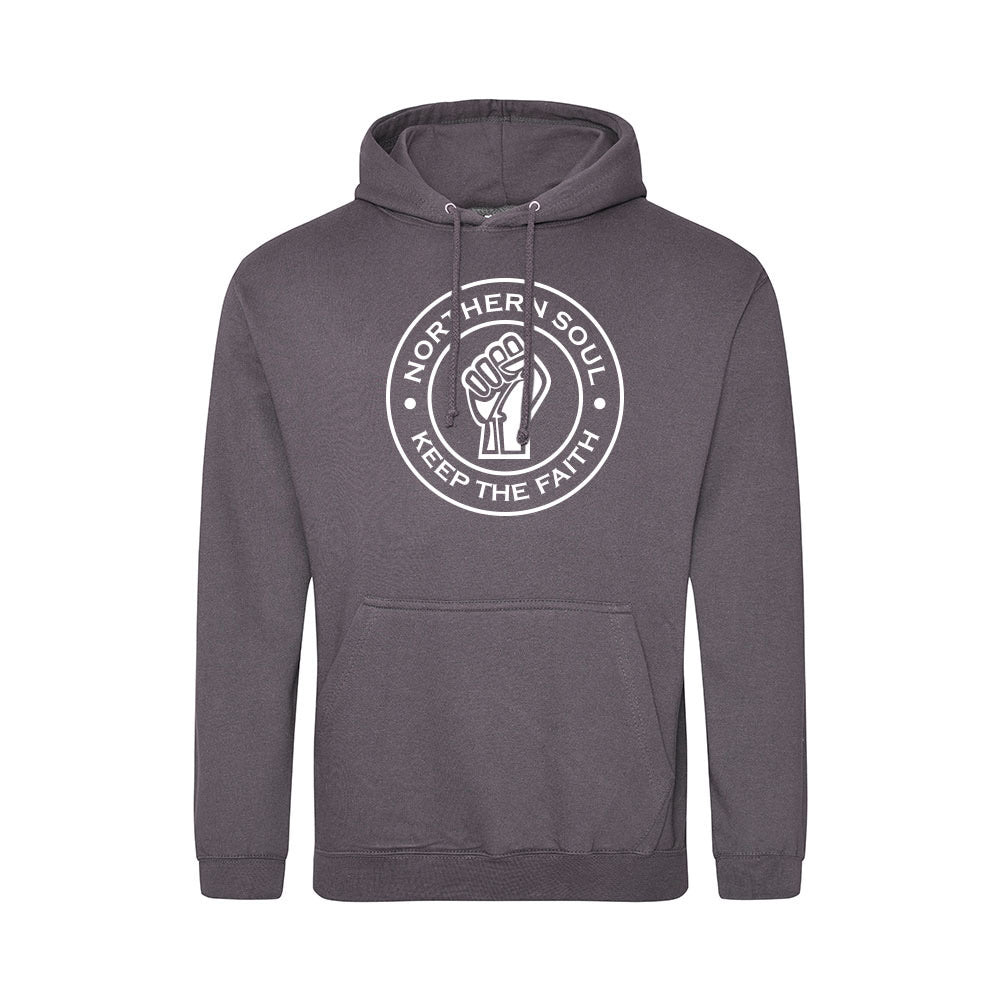 Junior Funky Fist Large Front Print Hoodie - JH001j