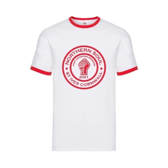 Post Lockdown Sessions St Ives 2021 Large Front Print Ringer Tee