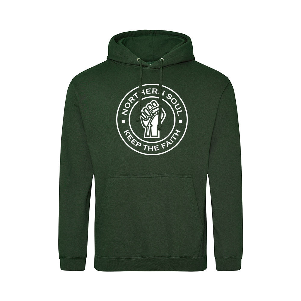 Junior Funky Fist Large Front Print Hoodie - JH001j