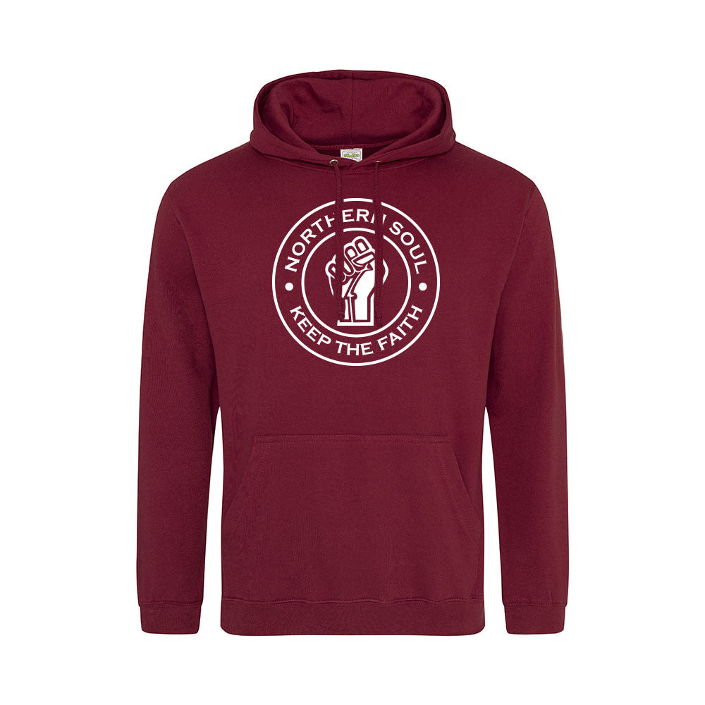 Junior Funky Fist Large Front Print Hoodie - JH001j