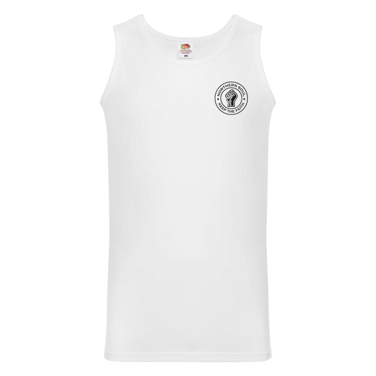White Northern Soul KTF Small LHB Print Vest